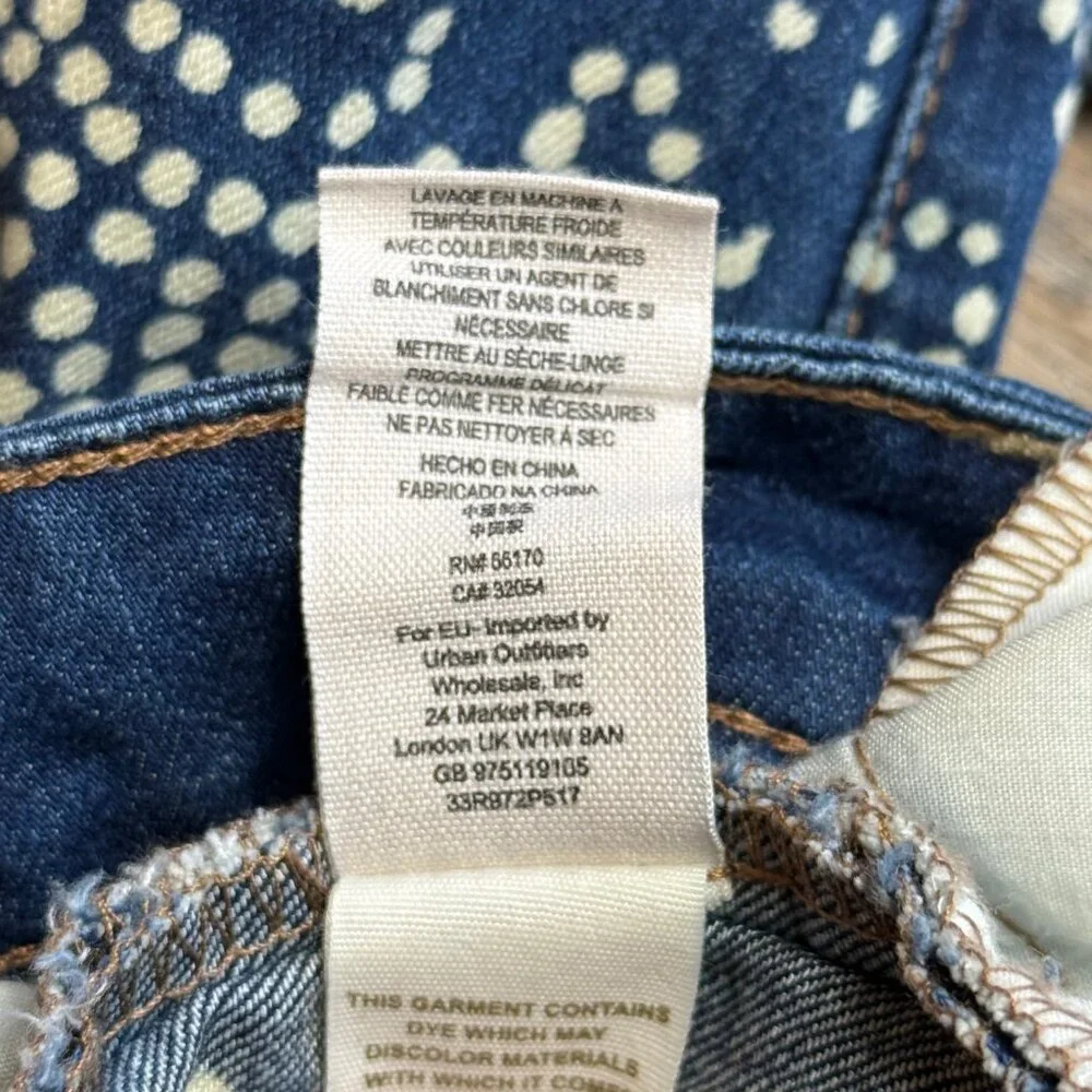 Women's Free People Bleached jeans Sz 31 Boho Fesitval Jeans - Picture 7 of 15